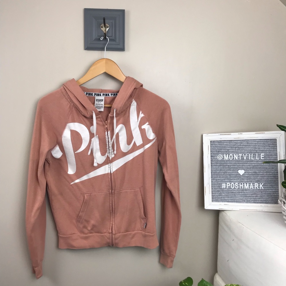 Victoria’s Secret PINK Small Zip Front Hoodie - Picture 1 of 4